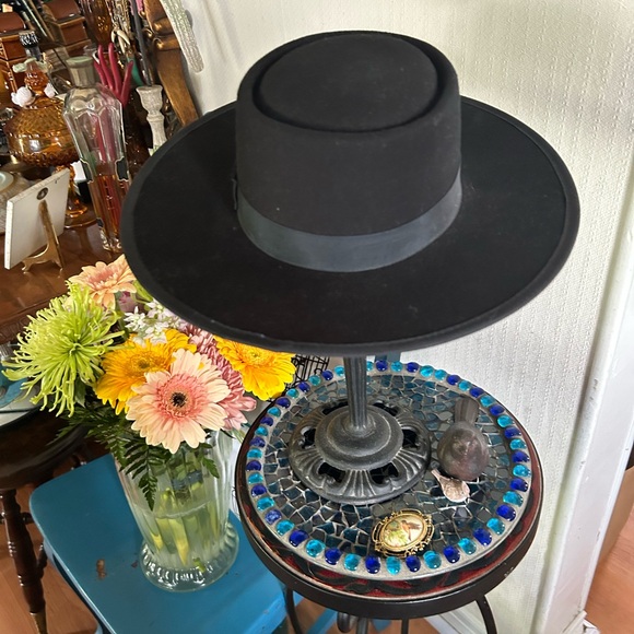 Vintage 100% Wool Felt Pork Pie Hat - Picture 6 of 9